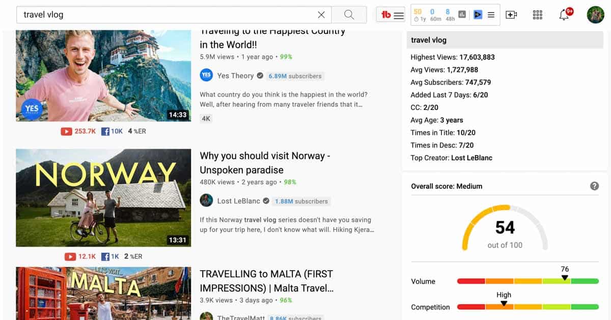 travel vlog youtube