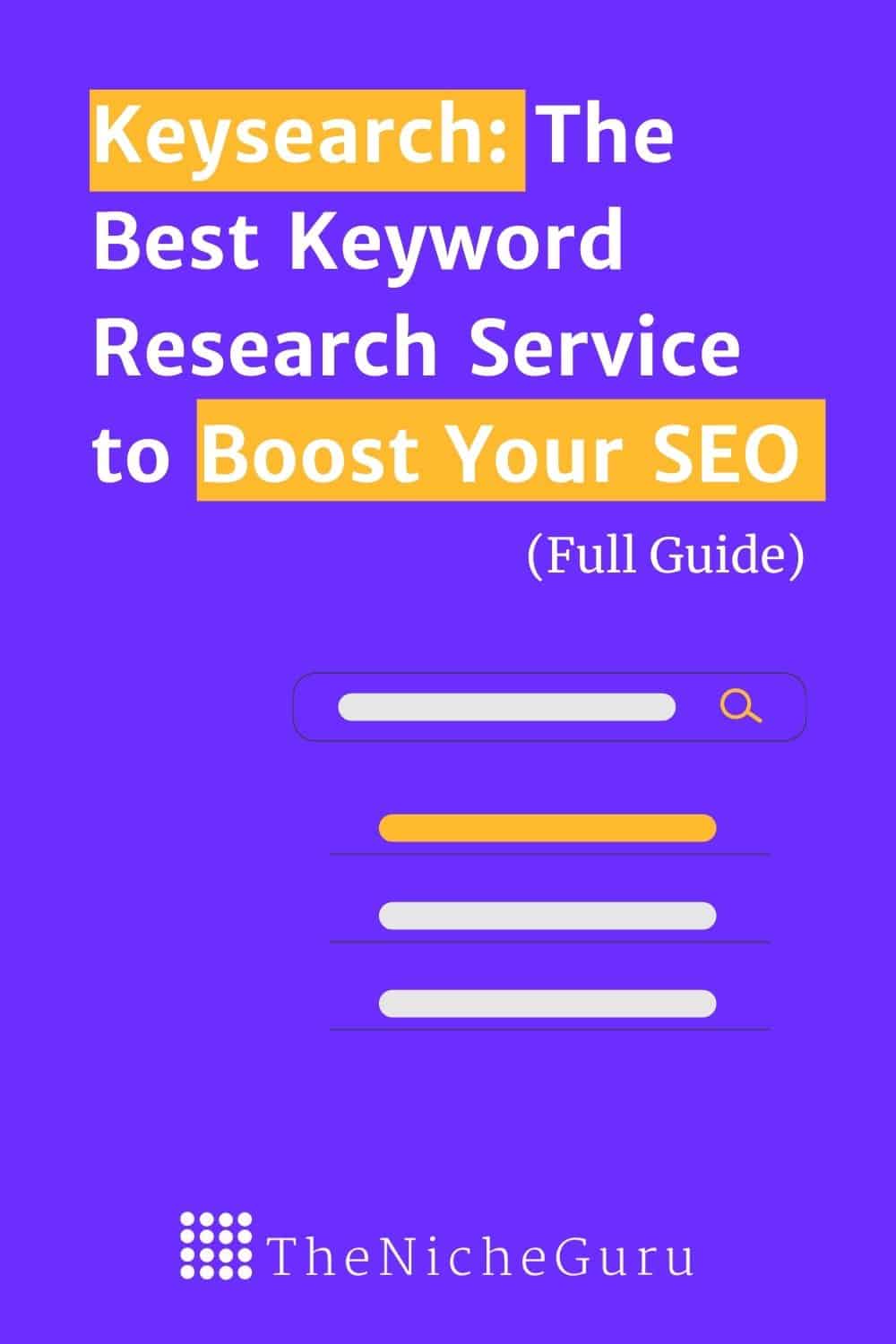Here's the Best Keyword Research Service for Bloggers to grow your website traffic and climb Google rankings. Full guide on how to perform keyword research using Keysearch and help your website search engine optimization to drive targeted traffic to your site. Learn how long tail keywords can get you onto page 1 in Google. #SEO #KeywordResearch #Keywords #KeywordTools #KeywordServices