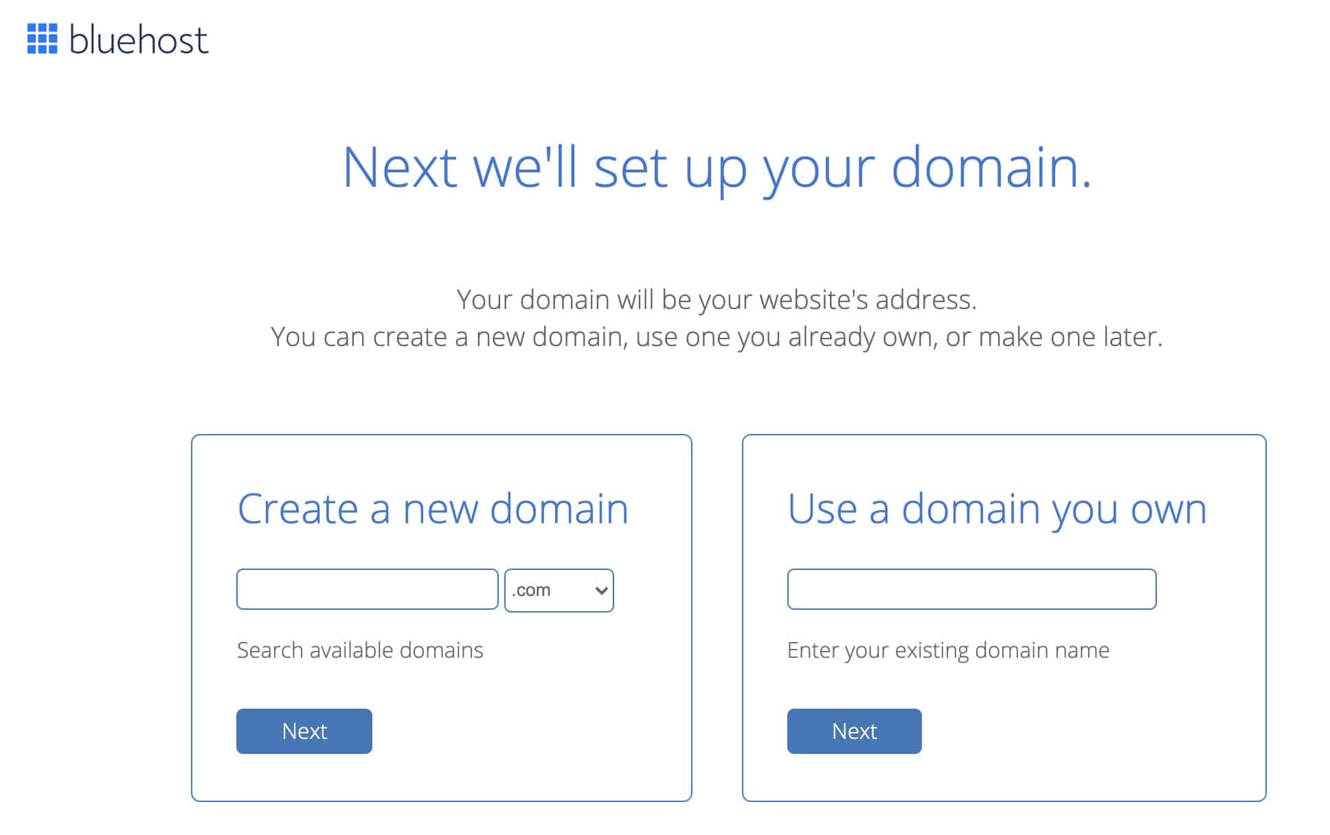 set up domain