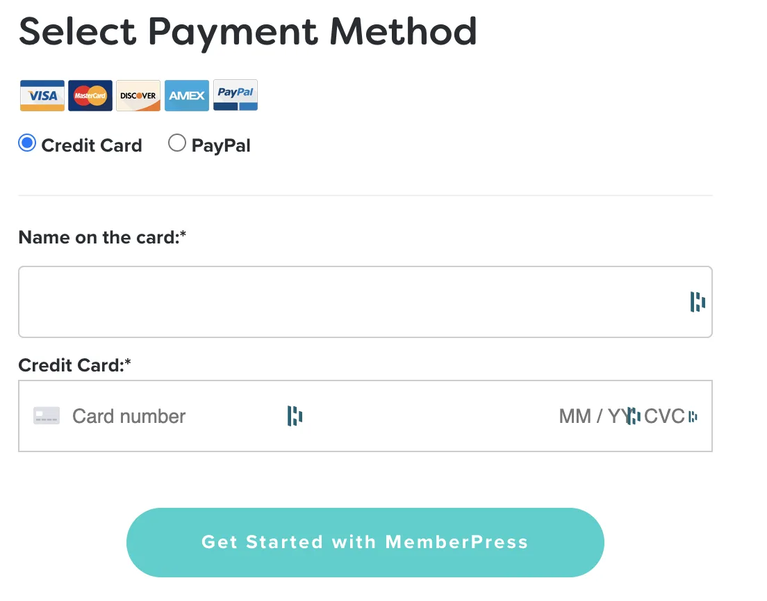 MemberPress sign up