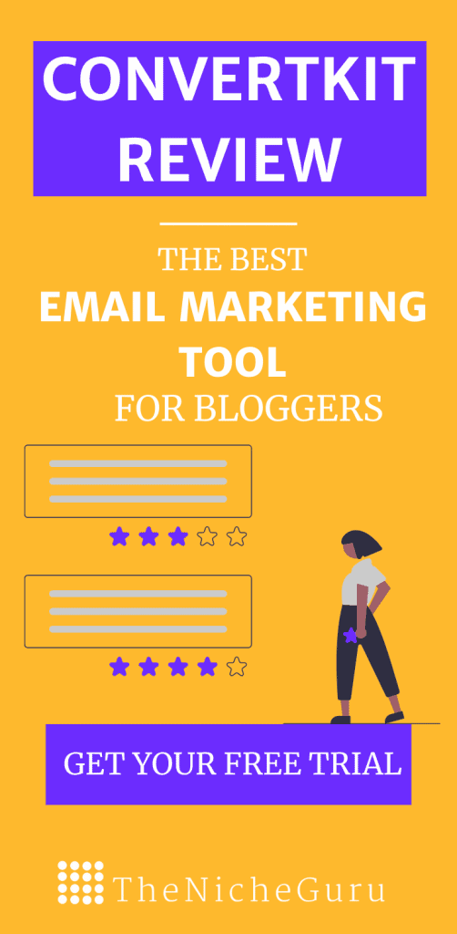 ConvertKit Review- The best email marketing tool for bloggers.  In this review, I test Converkit main features, easy of use, sign up forms, automations and more. #EmailMarketing #Blogging #Email #ConvertKit