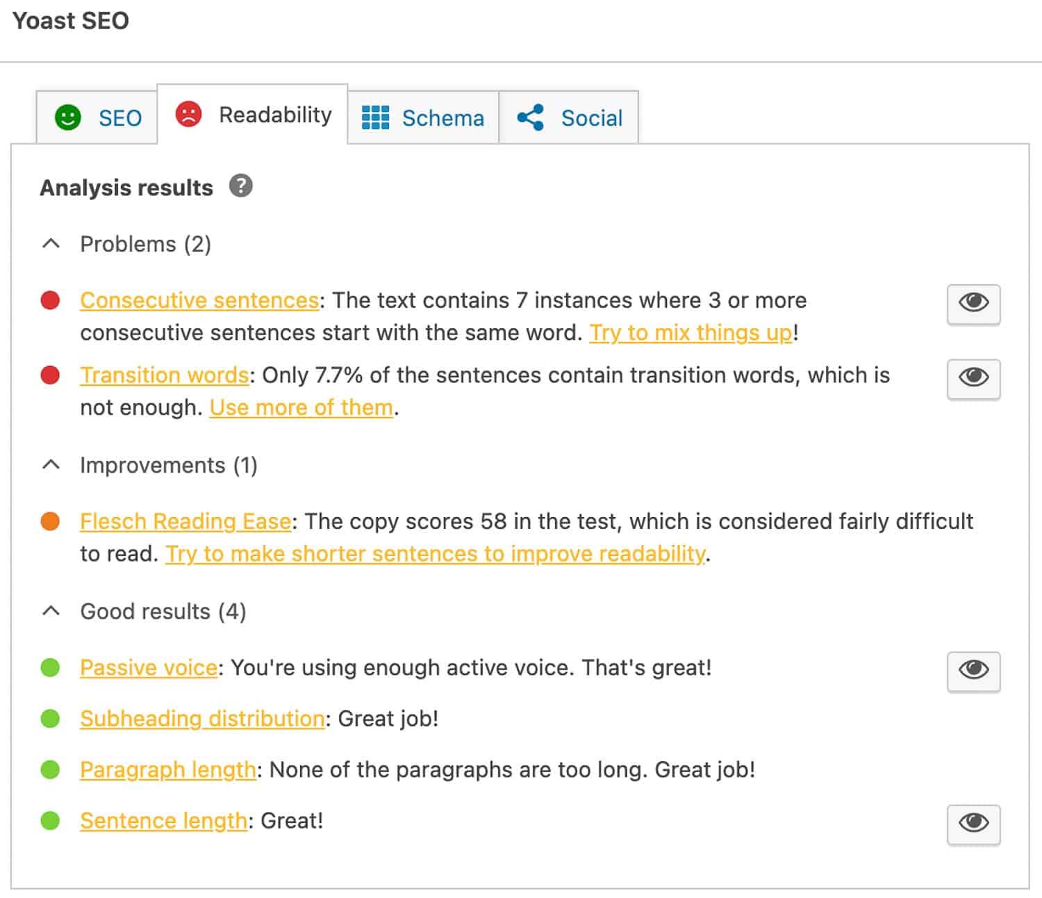 Yoast SEO plugin