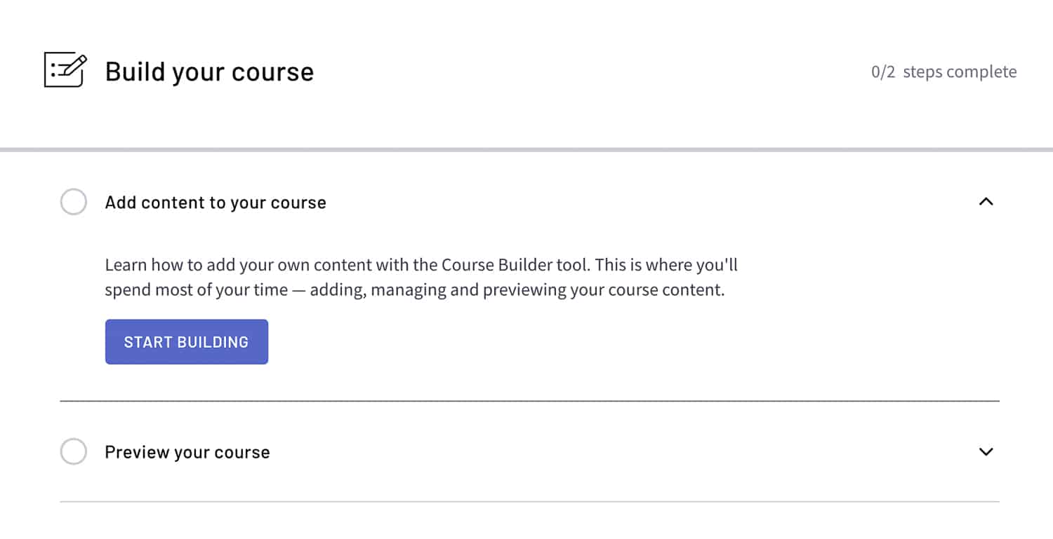 build your online course