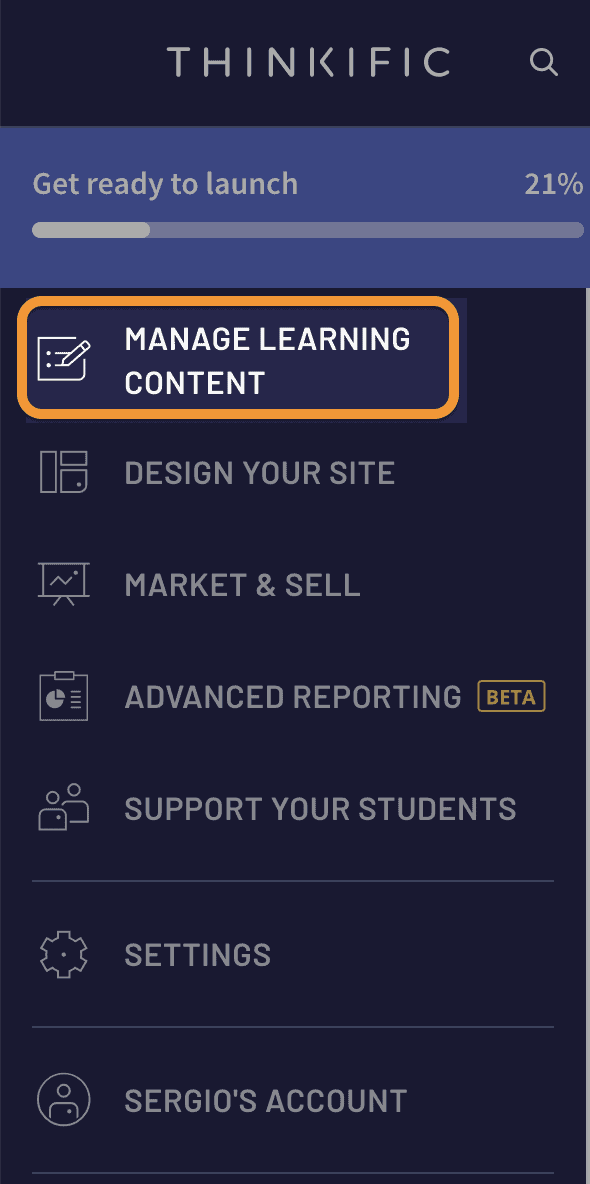 manage and learn content