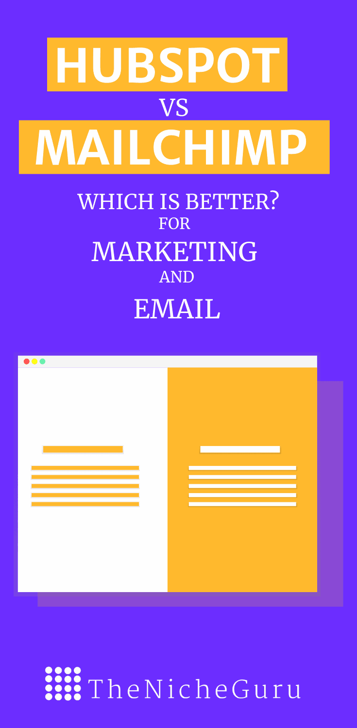 Hubspot vs Mailchiimp? Which is better for email marketing, email templates, landing pages and CRM? Check this comparison to find out #EmailMarketing #CRM #LandingPage #EmailTemplates