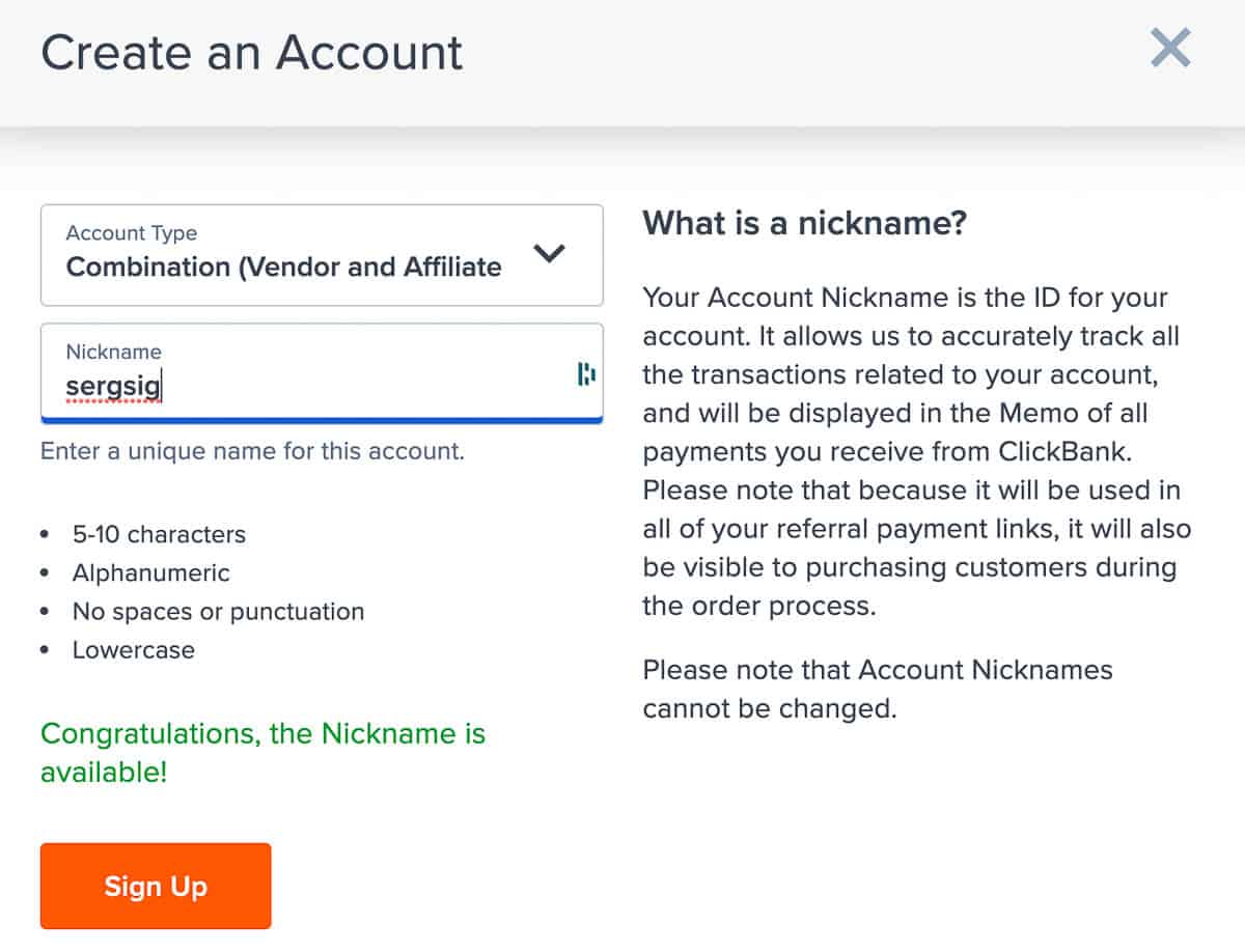 create account clickbank