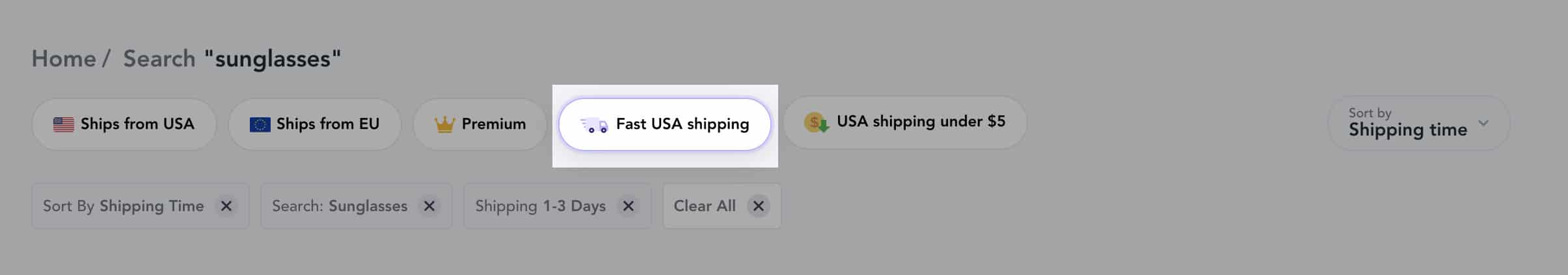 fast USA shipment