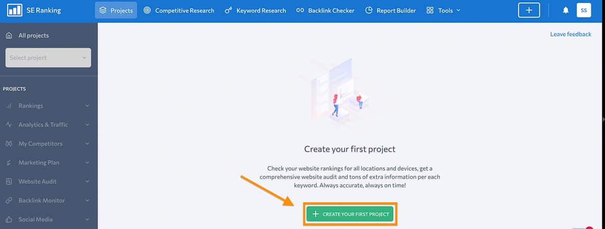 se ranking creating a project