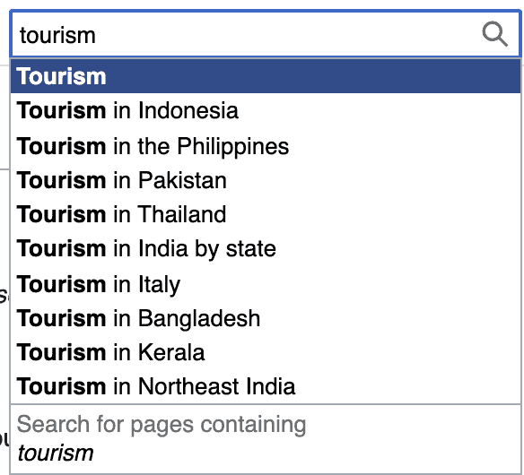 tourism wikipedia