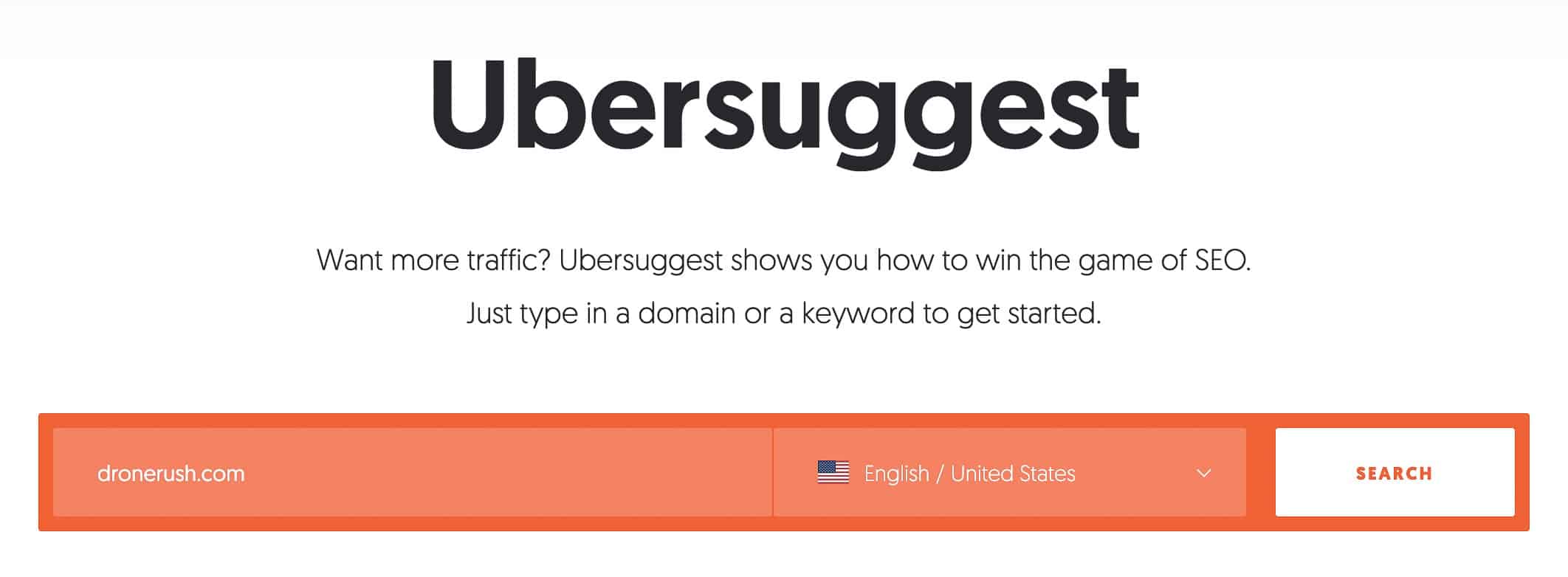 ubbersuggest dashboard