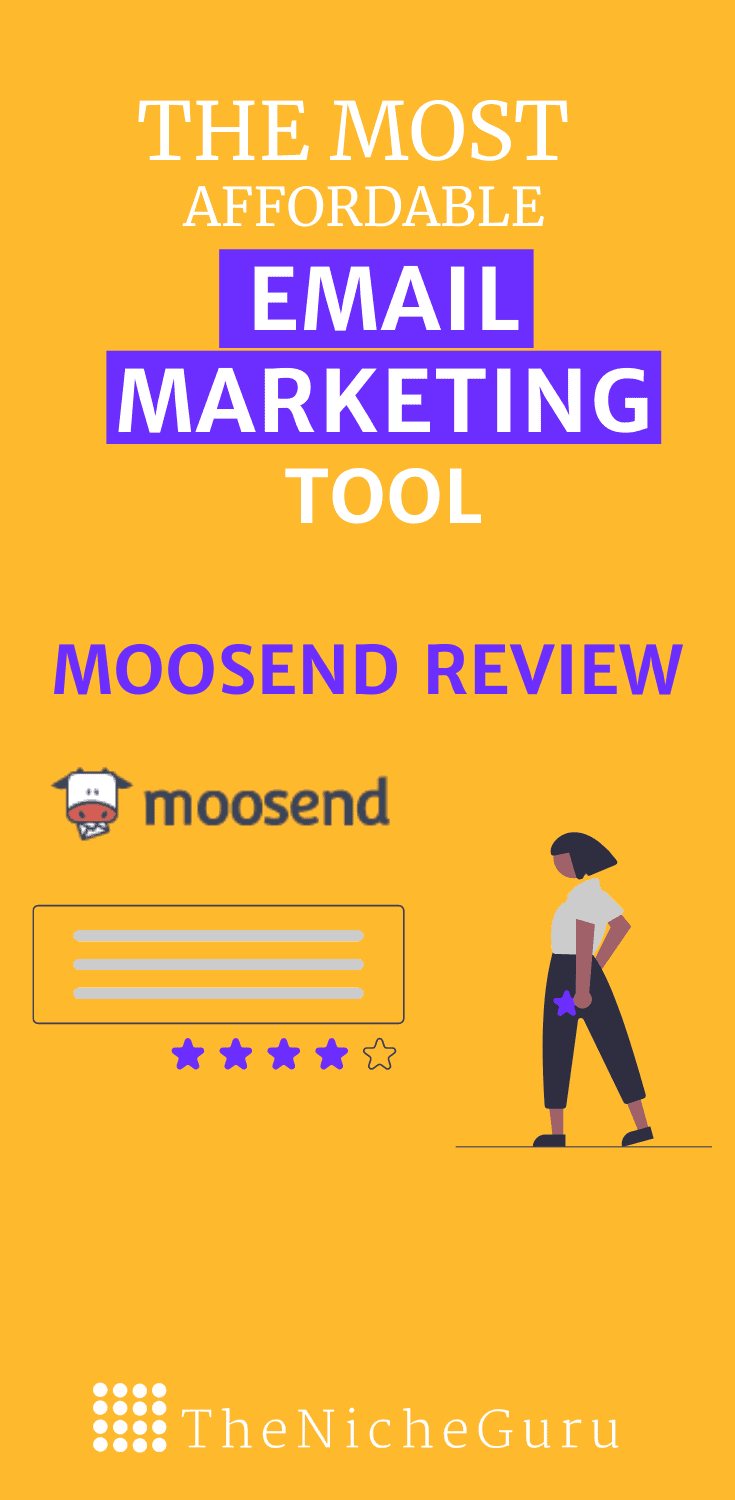 Full Moosend review, a practical tool for bloggers on a budget who want to make the most of email marketing: Create email campaigns, email automation, landing pages and subscription forms, integrations, pricing and much more. #Moosend #EmailMarketingTool #EmailAutomation