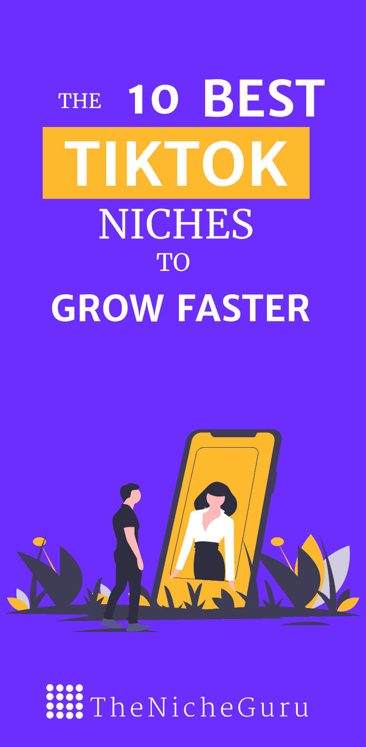 Discover the 10 best TikTok niches to grow your account faster and make money online.  #tiktok #tiktokniche #tiktokideas