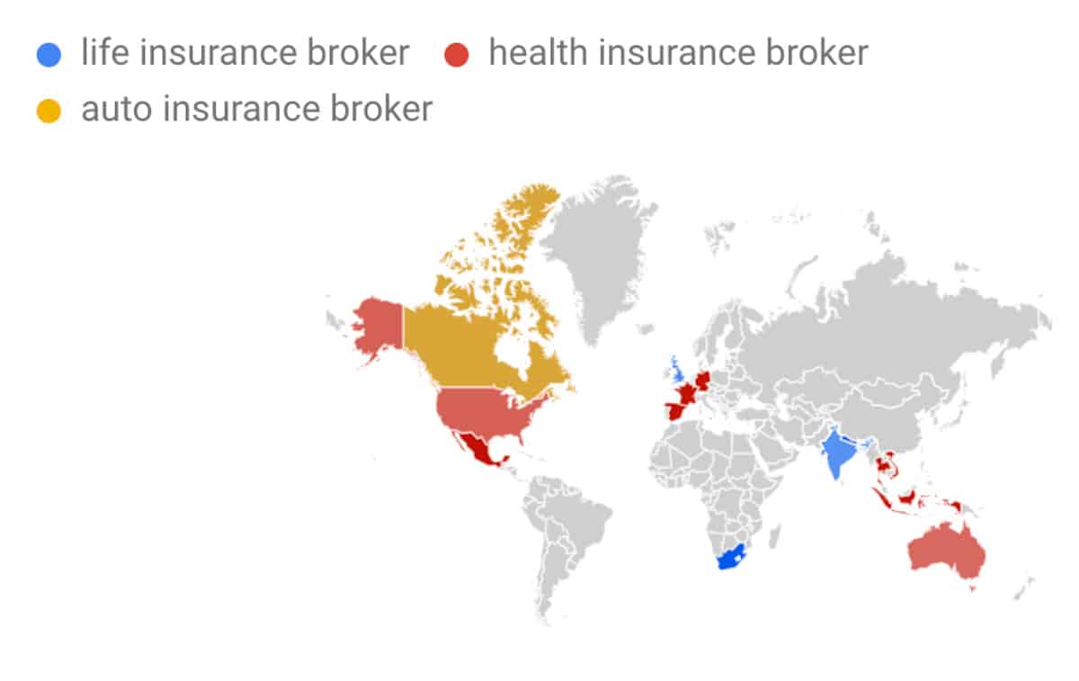 insurance broker trends by region