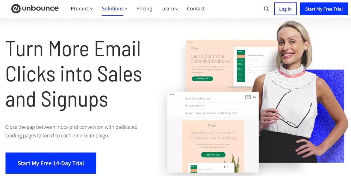 Unbounce for email marketing