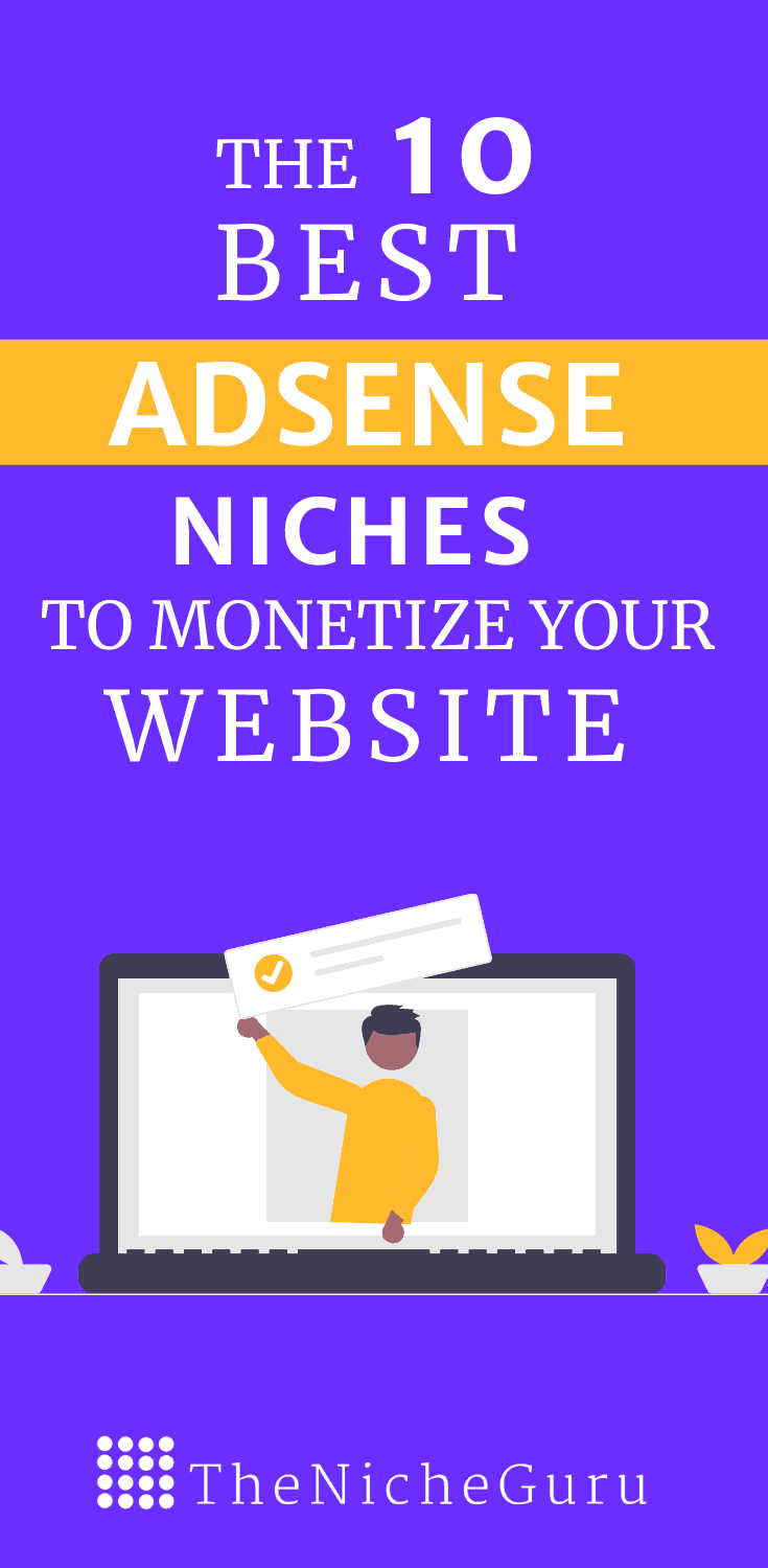 Looking for the best Adsense niche to start a profitable business? Check the 10 best Adsense niches to monetize your website with Google Adsense arbitrage. #Adsense #Niches  #GoogleAdsense