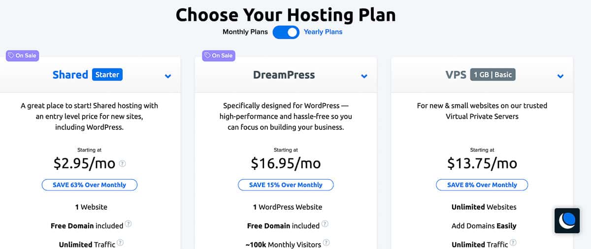 dreamhost pricing