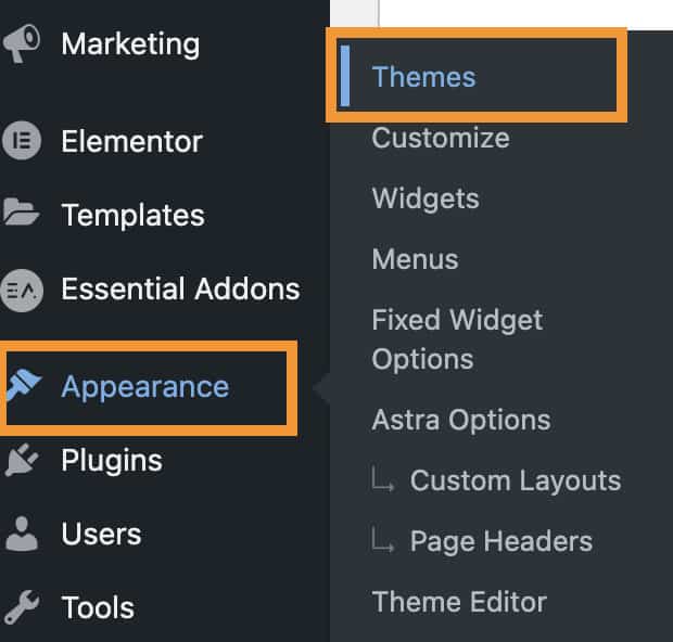 installing a theme in wordpress