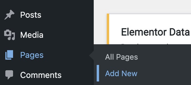 adding a page in wordpress