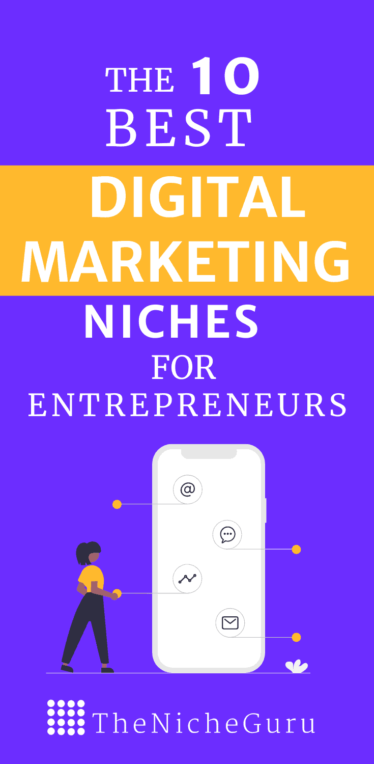 Find out the 10 best digital marketing niches for entrepreneurs. Discover the best niches and strategies to make money online. #DigitalMarketing #NicheIdeas