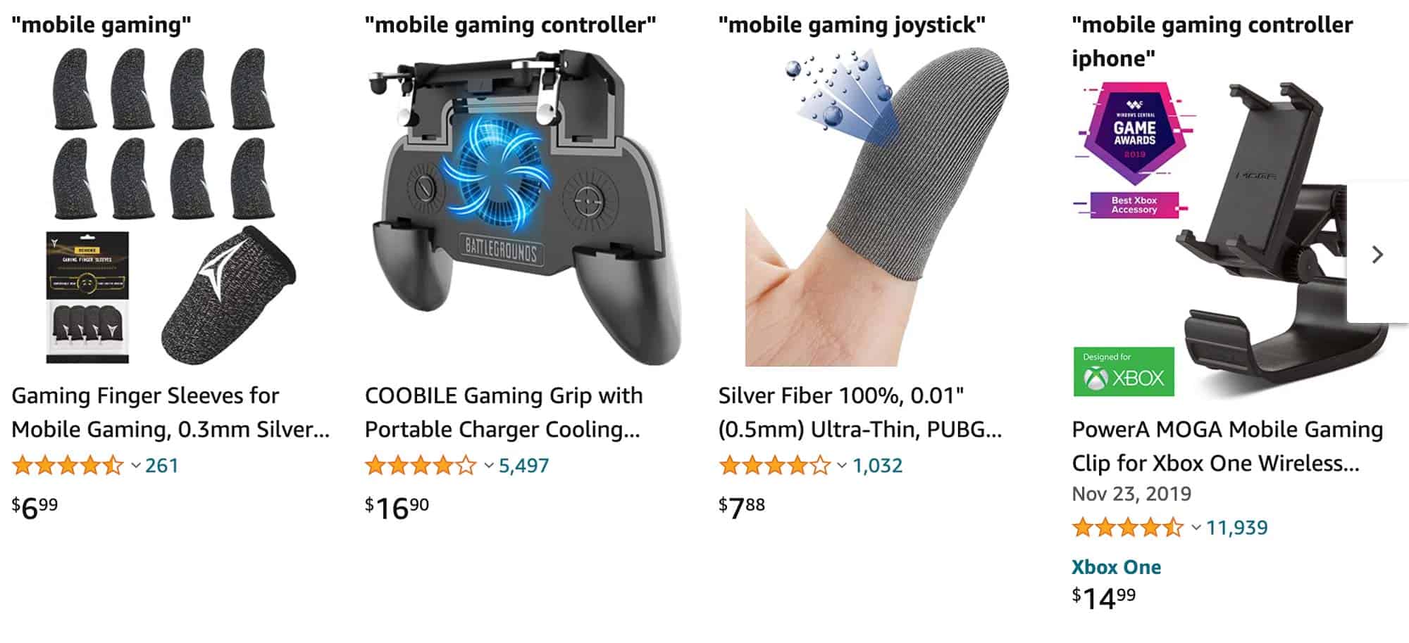 mobile gaming proudcts