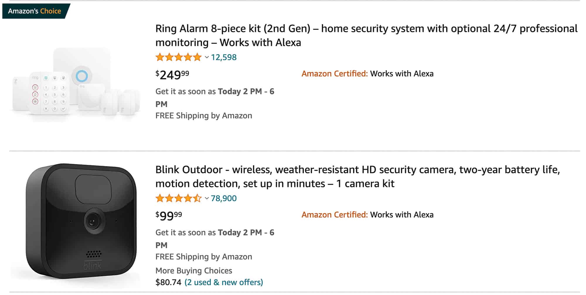 home security products