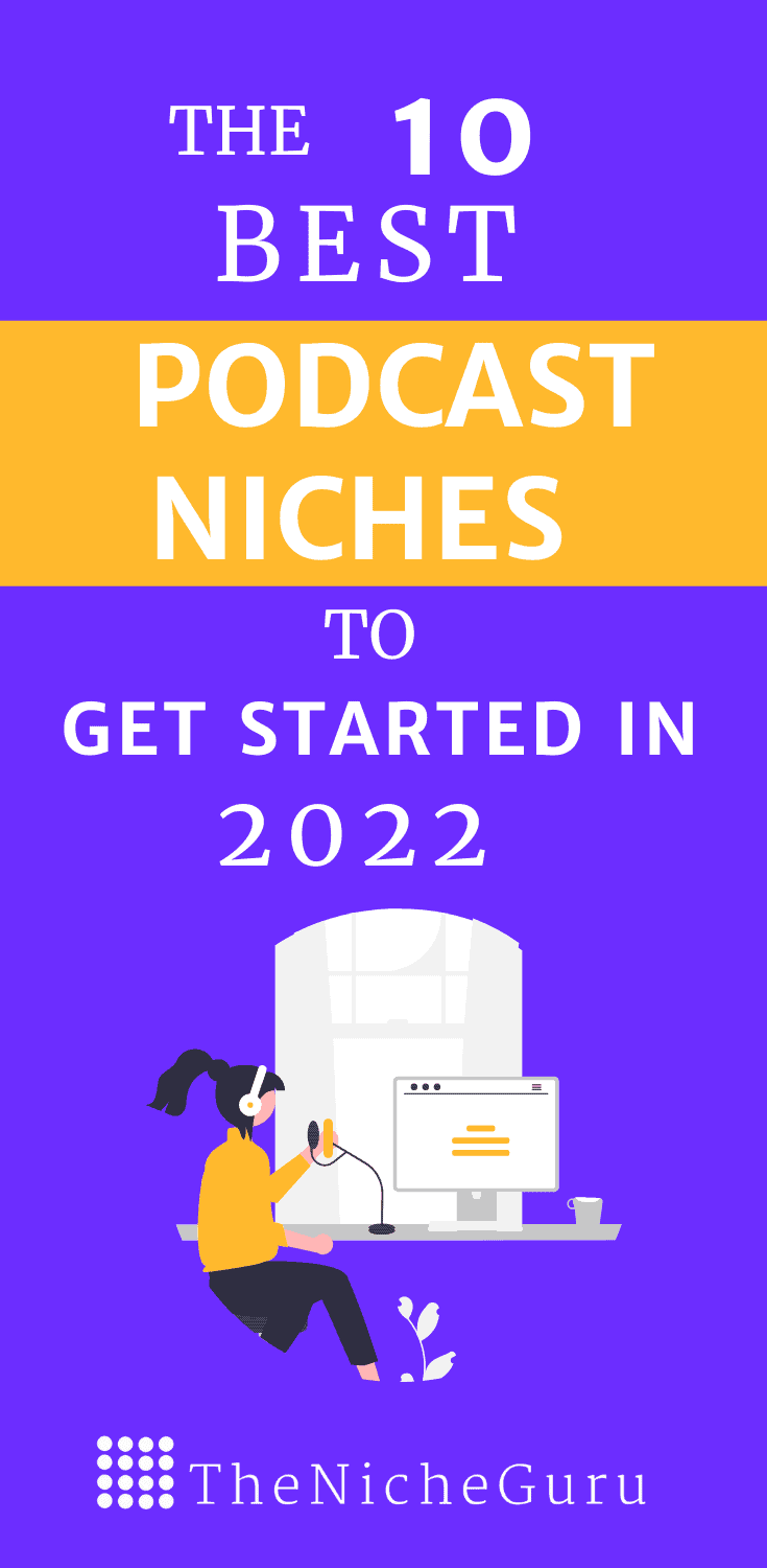 podcast niche ideas pin