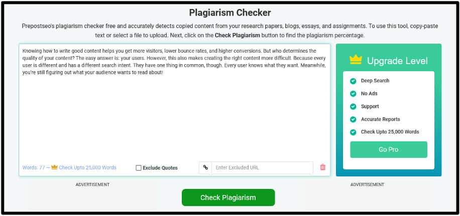 plagiarism checker
