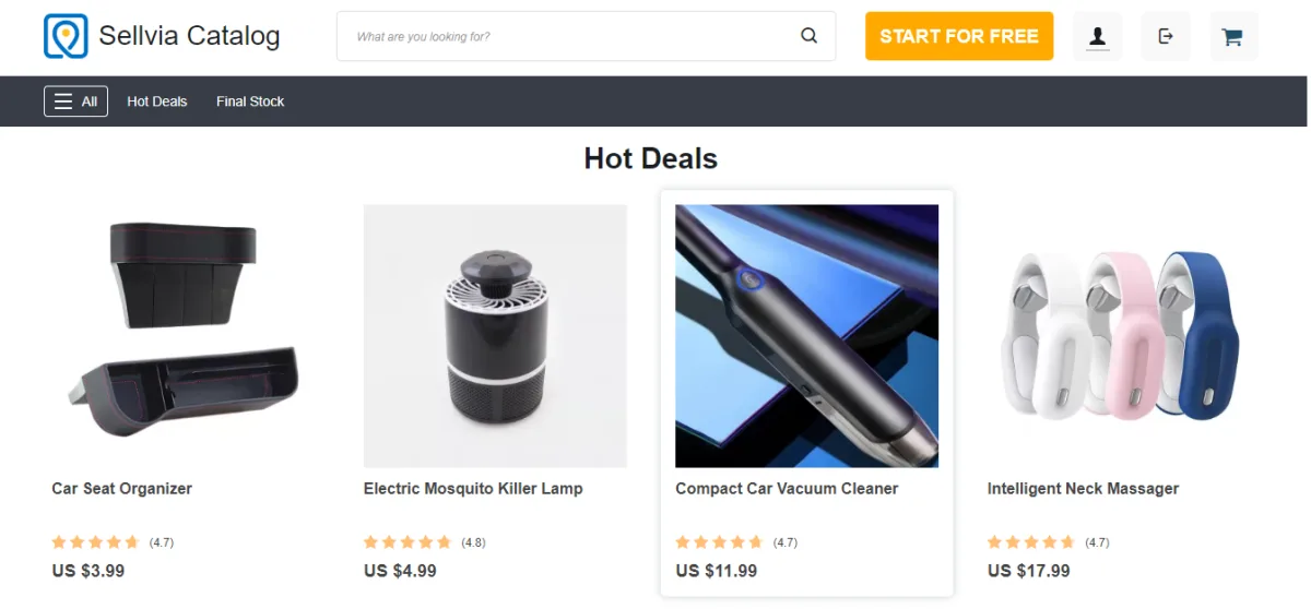 Sellvia catalog