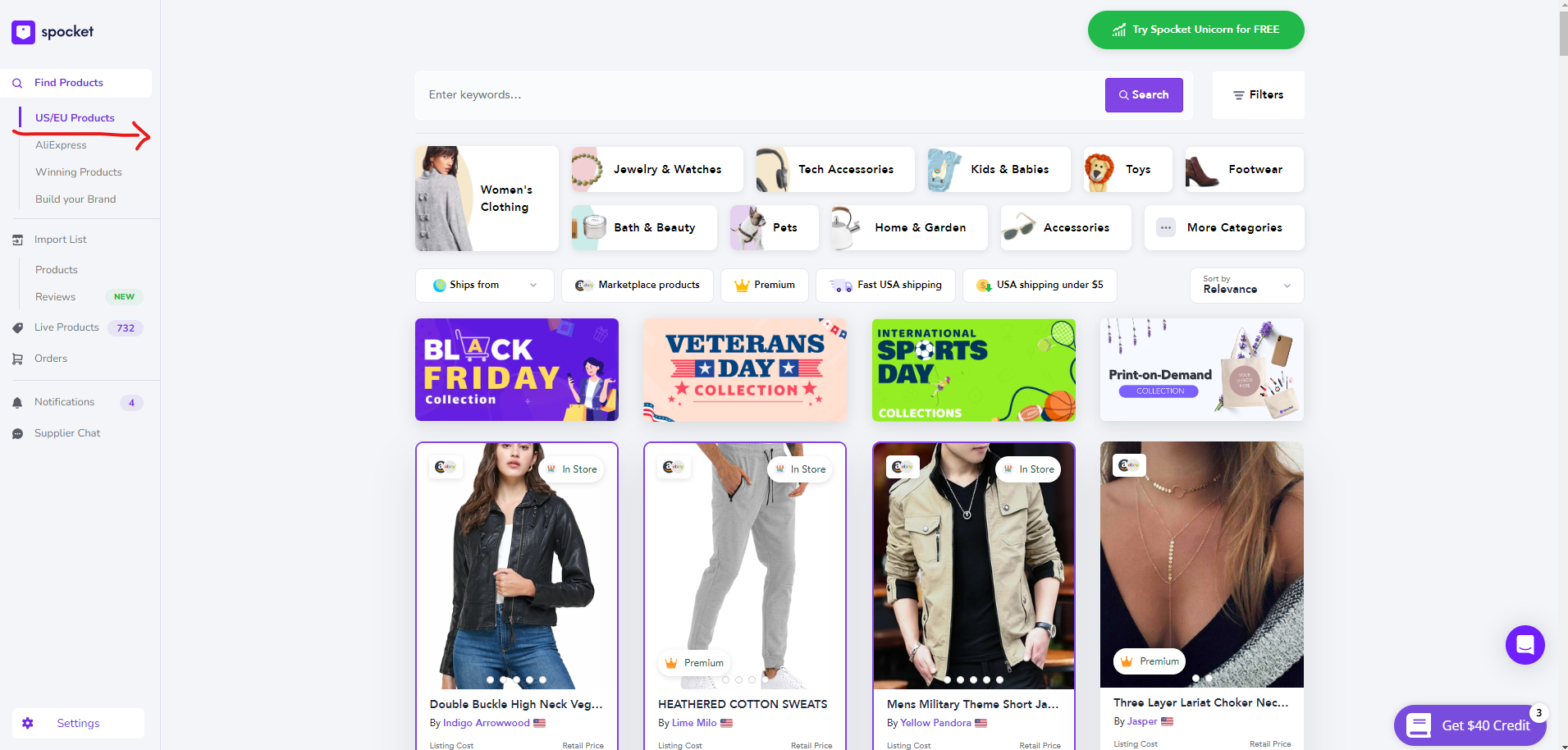 Spocket Review Vor und Nachteile, Preise und Dropshipping