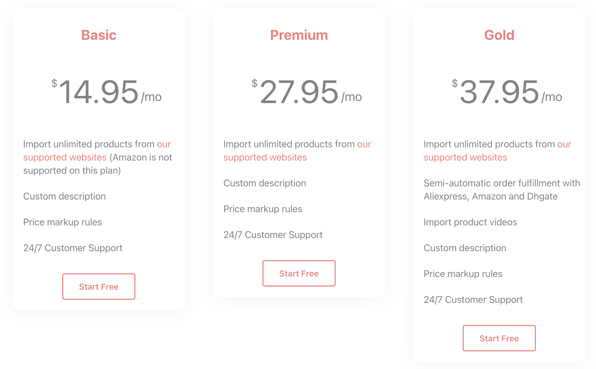 importify pricing