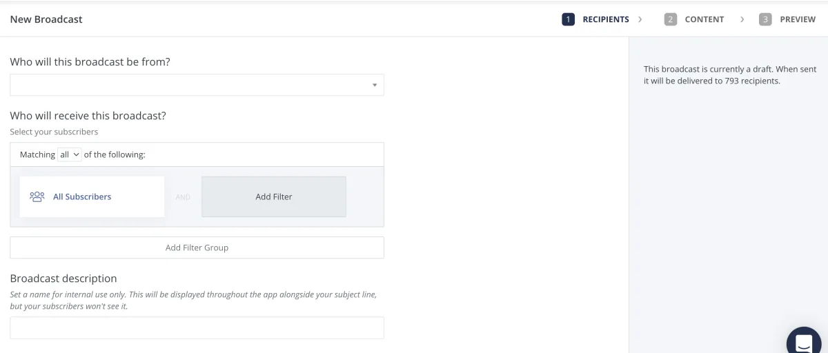 Broadcast preview in Convertkit