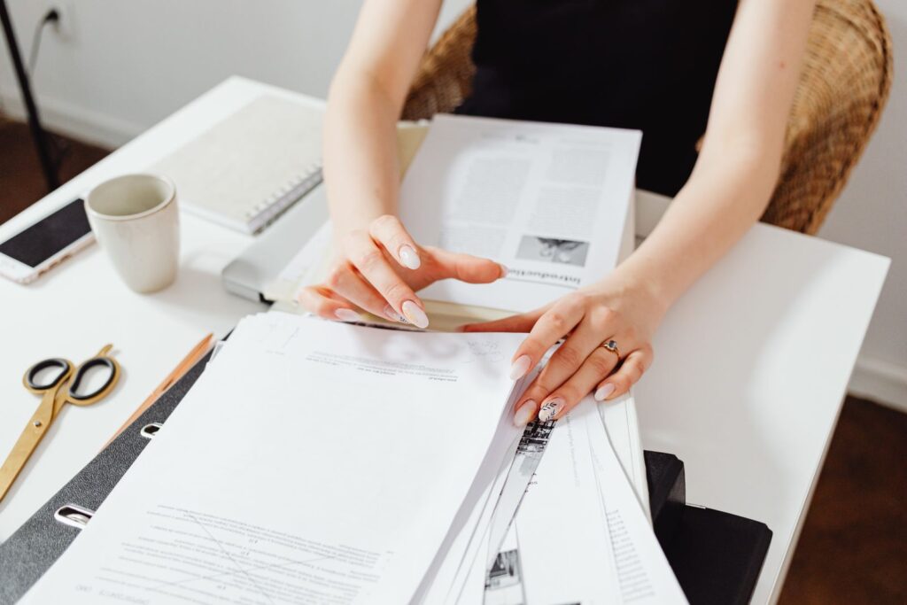 Sorting documents into keep, update and remove piles during a content audit