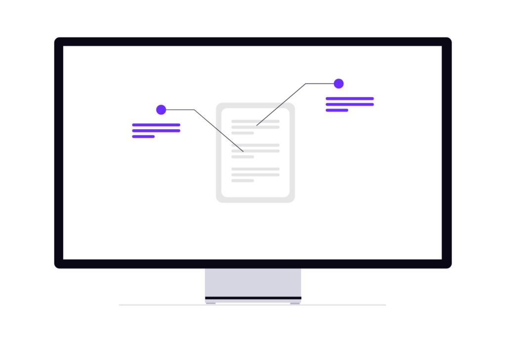 Reviewing page titles on a screen